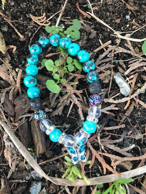 Teal Butterfly Garden