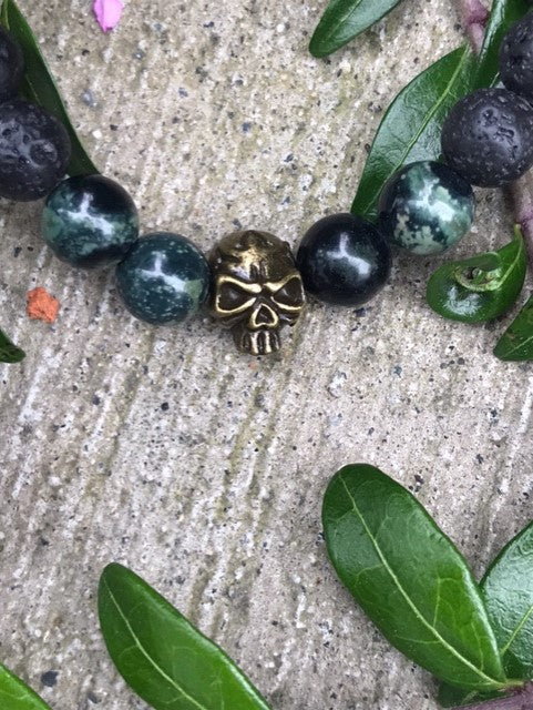 Kambaba Jasper Skull
