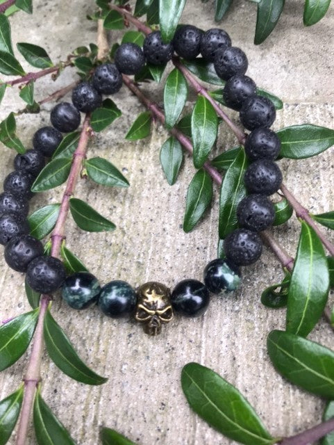 Kambaba Jasper Skull